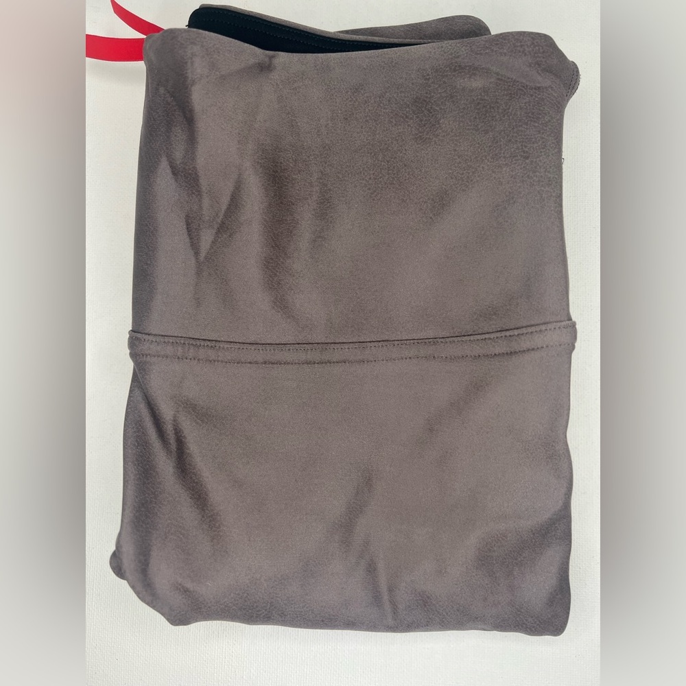 Spanx Leggings Faux Leather Graphite Dust Color